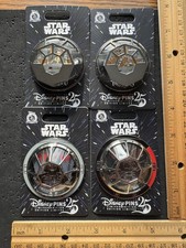 2025/26 Disney Parks Quarterly Star Wars 4 Pin Set-3D Cockpit-LE3750;Solo;Vader picture