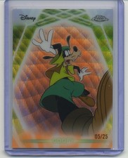 2026 Topps Chrome Disney Neon Neon-Etch GOOFY ORANGE WAVE REFRACTOR /25 1:5,232 picture