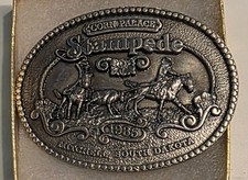 Vintage Corn Palace Stampede Belt Buckle Limited Edition 272 of 300 Rodeo South picture