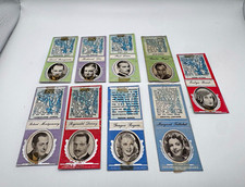9 Vintage 1930s Diamond Movie Star Matchbook Covers Ginger Rogers Barrymore Lot picture
