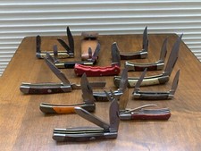 12 Used Pocket Knives, picture