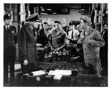 Fred Clark military uniform points at Glenn Ford during an argumen- Old Photo picture