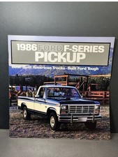 Original 1986 Ford F-Series Pickup Large Format Dealer Sales Brochure picture