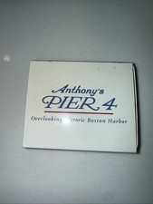Match Box Boston Anthony’s Pier 4 Full Match Box Pier 4 Mass LOT OF TWO picture