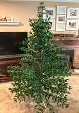 Rare Vintage 7FT Evergreen Evergleam Green Christmas Tree 138 Branches picture