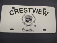 Vintage Crestview Cadillac Booster License Plate Michigan ? picture