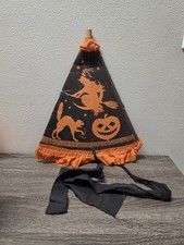 Vintage Halloween Rare 1920s Halloween Horn Hat picture