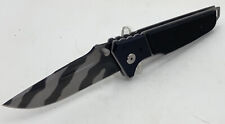 Frost Cutlery Tiger Stripe 3.75”  Straight Blade Heavy Duty EDC Frame Lock 9.25” picture