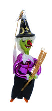 LAVED Vintage Italian WITCH Halloween Ornament picture