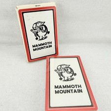 Vintage Mammoth Mountain Playing Cards 1960s CA Ski Resort Lift Ticket Logo New picture