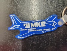 Milwaukee MKE General Mitchell International Airport Airplane Keychain Souvenir picture