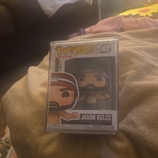 Funko Pop Icons Jason Kelce #82 Standard Vinyl Autographed w/ Protector picture