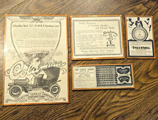 Ingersoll Lot of 4 Framed Vintage Original Multicolor Print Ads 1893-1904 picture