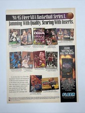 Magazine Print Ad 1994-95 Fleer Basketball Cards Pro Visions Hot Packs Vintage picture