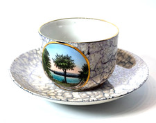 LONG LAKE - HARRISON - ME MAINE ANTIQUE Souvenir CHINA TRINKET TEA CUP picture
