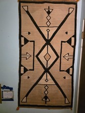 Early 1900s Navajo Crystal Rug J.B. Moore Era Antique picture