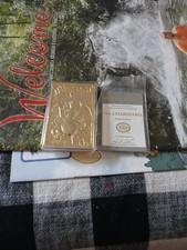 This Is A 23 Karat Gold Plated Charzar Card. Pre- Owned But In Great Condition. picture