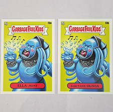 Topps 2023 Garbage Pail Kids Base Set 73a/73b Ella-ment & 5-Octave Olivia picture