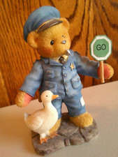 Cherished Teddies Rare Bear Traffic Cop Kent 476560R Officer I've Got a Warrant picture