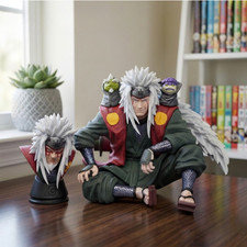 Jiraiya Sensei Sitting Pose Swappable Heads Naruto Collectible Figure picture