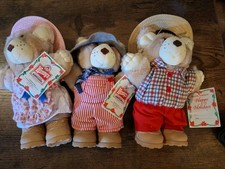  Vintage 1986 Furskins Bears Lot  From Wendy’s New Condition With Tags  picture