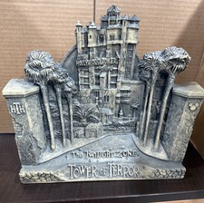 *RARE* Disney Twilight Zone TOWER OF TERROR 3D Resin Relief Statue Model Vintage picture