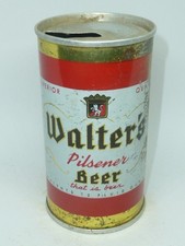 Empty Top Opened 12oz Walter's Pilsener Beer S.S. Zip-Tab picture