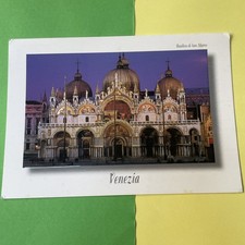 VENICE BASILICA OF SAN MARCO LARGE COLOR COLLECTOR POSTCARD picture