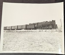 *VINTAGE PENNSYLVANIA RAILROAD STEAM LOCOMOTIVE & TRAIN BL/WH PHOTO* picture