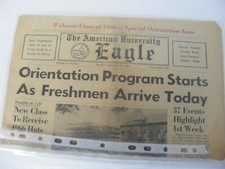 1962 American University College Newspaper-Sept 11, 1962-FRESHMAN ARRIVE picture