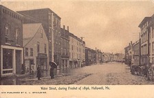 Hallowell, Maine PC u. 1907 Water St. Flood, C. Spaulding, N. E. Paper Co. #4128 picture