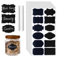 360Pcs Chalkboard Labels – 2.1x1.4 Inch Reusable Blackboard Stickers with 2 W... picture