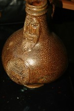 16-17 TH CENTURY BELLARMINE FRECHEN RAEREN MEDIEVAL JUG GERMANY picture