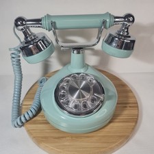 Vintage Western Electric French Princess Rotary Telephone Seafoam Tiffany Blue picture