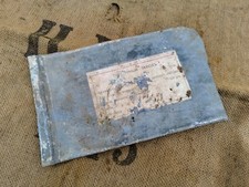 WWI IMPERIAL RUSSIAN TIME FUZE AMMO BOX LID RELIC from CHRISTMAS BATTLES picture
