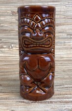 Vintage Mai Kai Mara Amu Tiki Mug Ft Lauderdale Brown Glaze 6.75