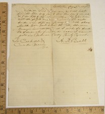 ANTIQUE 1859 LETTER ALLEN ALEXANDER BEALL EATONTON GEORGIA PUTNAM COUNTY picture