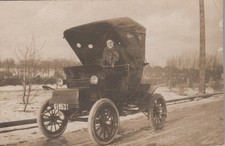 Electric Car Woman Driver Rochester NY New Years Day 1912 - Original Photo picture