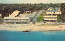 South Chatham Massachusetts Chatham Tides Motel Birds Eye View Postcard AA65542 picture