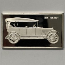 1916 Hudson Franklin Mint 1000 Grain Sterling Silver Bar Ingot (~2oz ASW) Rare picture