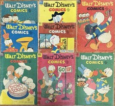 Walt Disney Comics & Stories #151 153-159 Lot 8 Carl Barks Dell 1953 Donald Duck picture