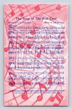 1900s The Song of the Postcard Music Score by J D Dillenback Postcard picture