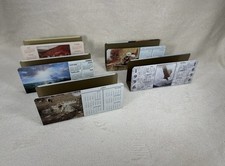 Lot of 5 VTG Clarcor J. L. Clark Fine Art Metal Calendar Letterholders picture