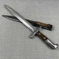WWI Rifle Bayonet Knife Swiss Model 1918 Elsener Schwyz With Scabbard 12134 picture