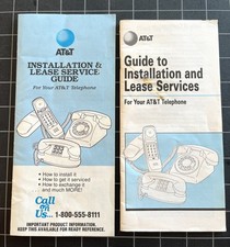 Vintage AT&T Ephemera Memorabilia Installation Service Guide Brochure Bell Phone picture