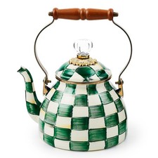 Mackenzie-Childs Emerald Check 2 Quart Tea Kettle picture
