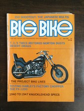 Big Bike Magazine July 1973 Harley Davidson Super Glide - 1940-1947 Knuckle 824 picture