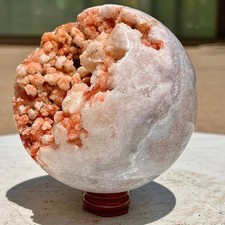 2.07LB Natural Pink Purple Quartz Open Crystal Ball - Polished Crystal picture