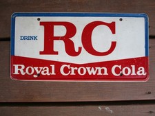 c1960's Royal Crown Cola Vanity License Plate Sign picture