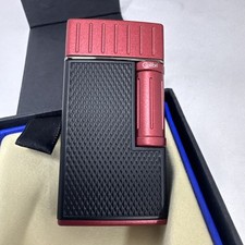 Colibri Julius Classic Flint Soft Flame Cigar Lighter - Black and Red - New picture